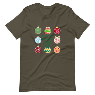 Christmas Pajama Shirt With Decorative Balls Short-Sleeve Unisex T-Shirt