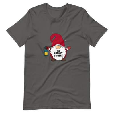 Christmas Hungry Gnome With Lamp Short-Sleeve Unisex T-Shirt