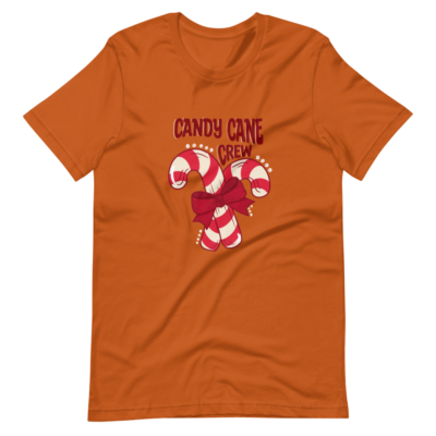 Christmas Red & White Candy Cane Crew Sweet Short-Sleeve Unisex T-Shirt