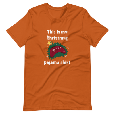 Christmas Pajama Shirt With Game Remote Controller Short-Sleeve Unisex T-Shirt