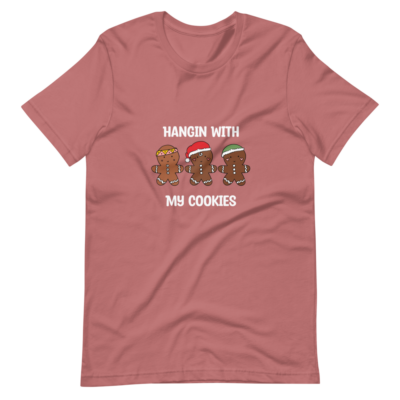 Hanging With My Christmas Ginger Man Cookies Short-Sleeve Unisex T-Shirt
